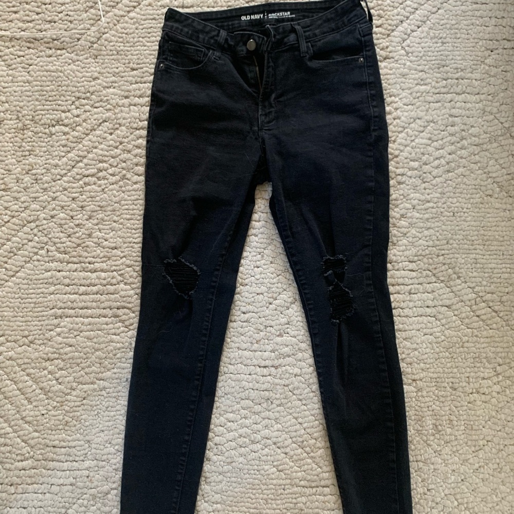 Old Navy Mid-rise Rockstar denim